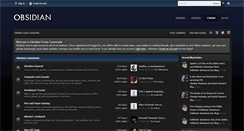 Desktop Screenshot of forums.obsidian.net