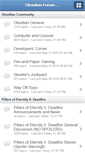 Mobile Screenshot of forums.obsidian.net